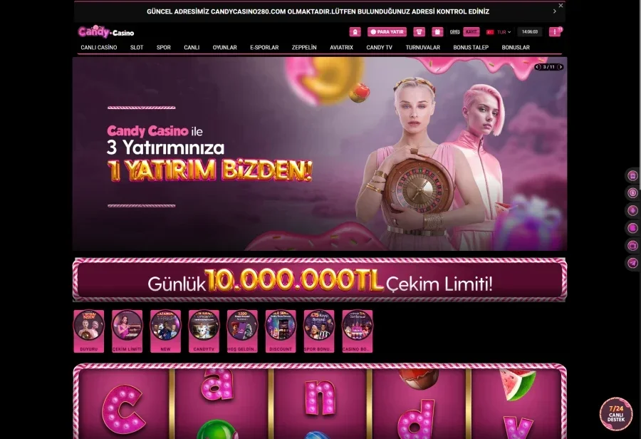 Candy Casino ekran görüntüsü